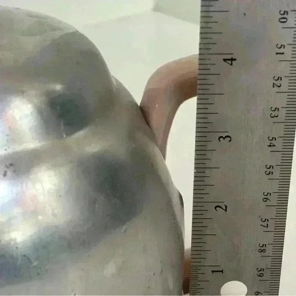 1940s made in Japan pink ceramic teapot with insulated metal cozy - Picture 10 of 10